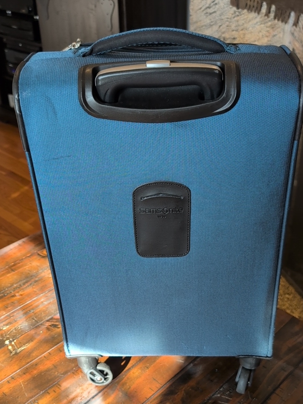 Samsonite Advena Expandable Spinner Carry On Suitcase Teal Blue - Picture 5 of 16